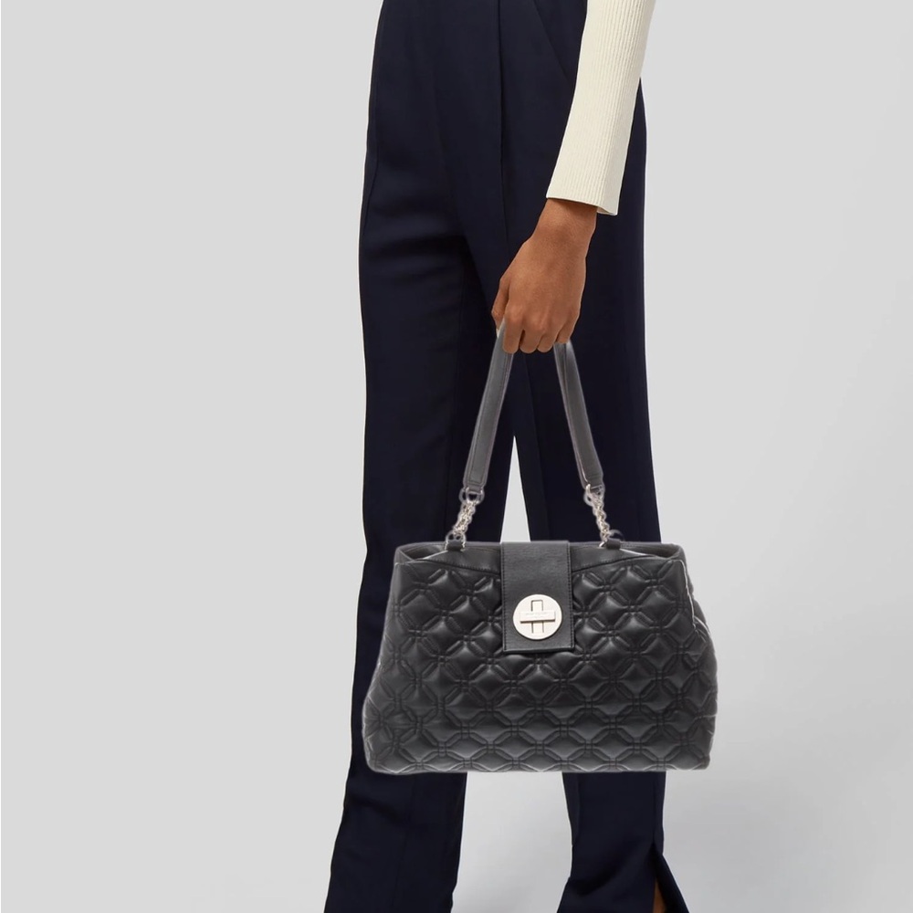 Kate spade black quilted tote